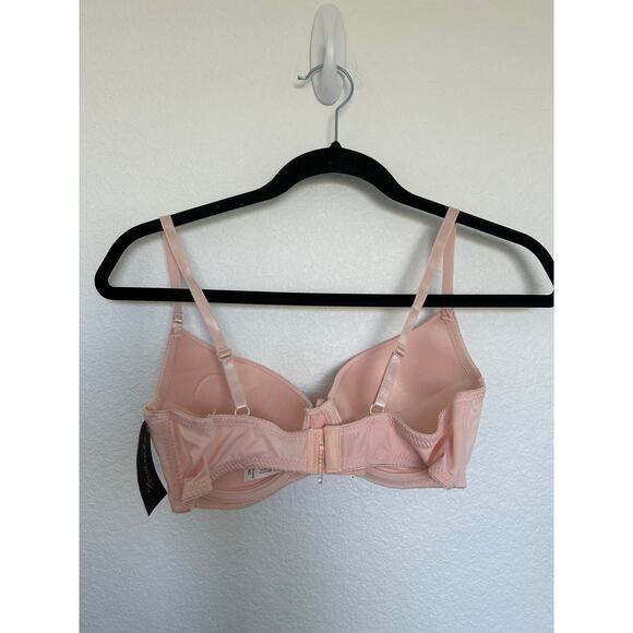 Frederick's of Hollywood Amira Light Pink Padded Push Up Bra - 36C - Picture 2 of 4